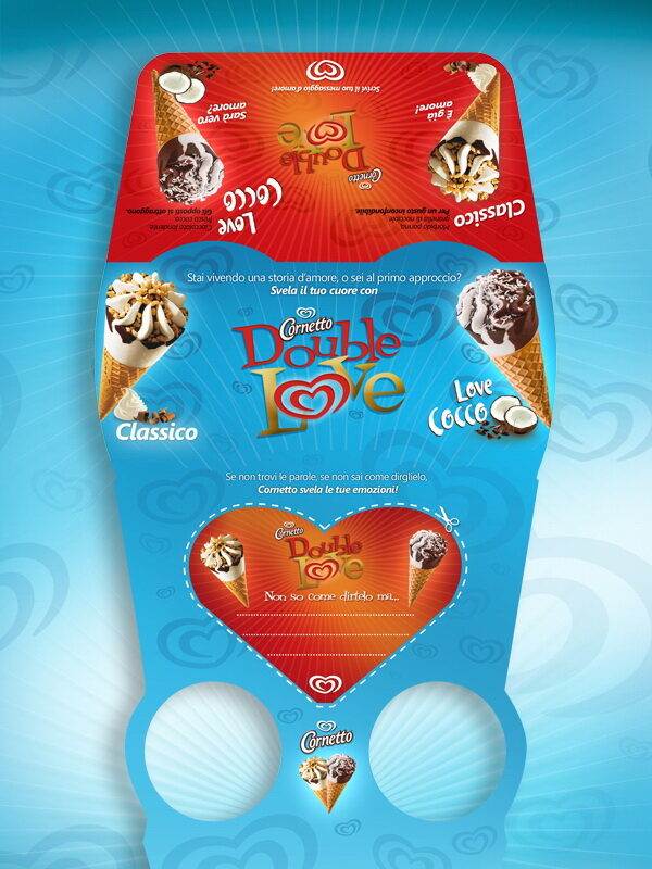Упаковка сделанная с любовью Cornetto Double Love